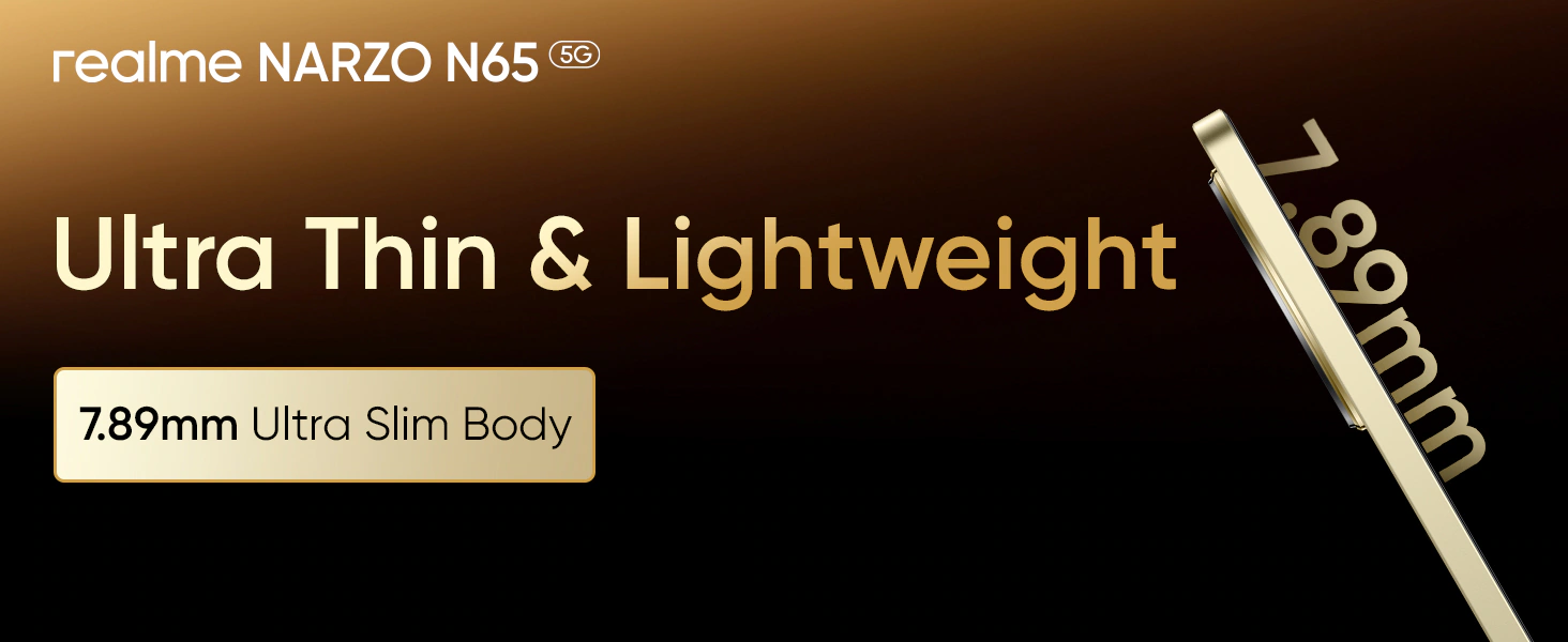 Realme Narzo N65 5G (Amber Gold Colour ) Open Box New condition - Image 4